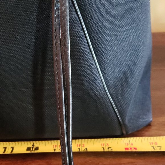 Awesome! Ferragamo Large Tote Handbag/ Black Fabric/Good Condition $1,350.00. - Picture 10 of 16